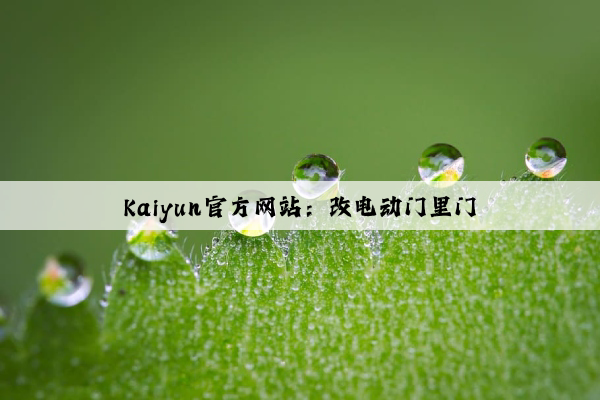 Kaiyun官方网站：改电动门里门