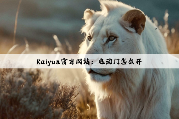 Kaiyun官方网站：电动门怎么开
